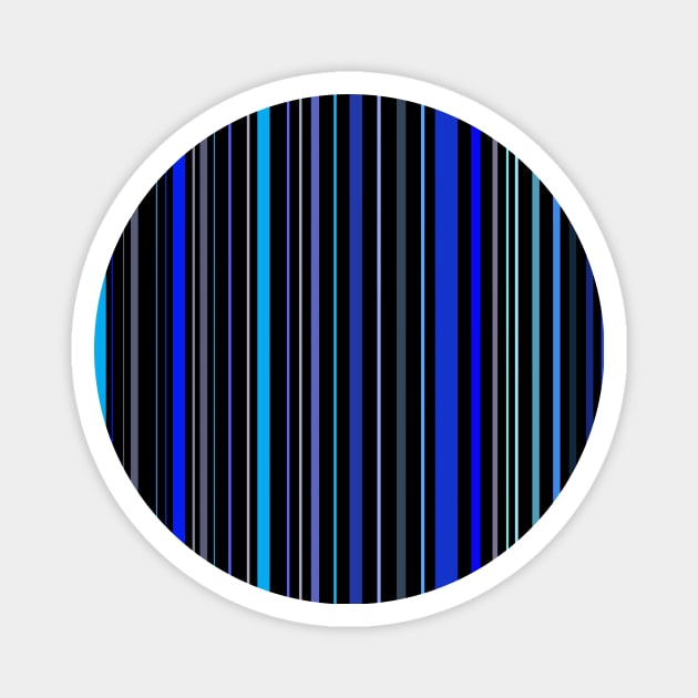 Blue Barcode Magnet by Aesir_Artwork